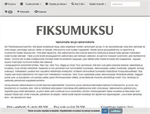 Tablet Screenshot of fiksumuksu.com